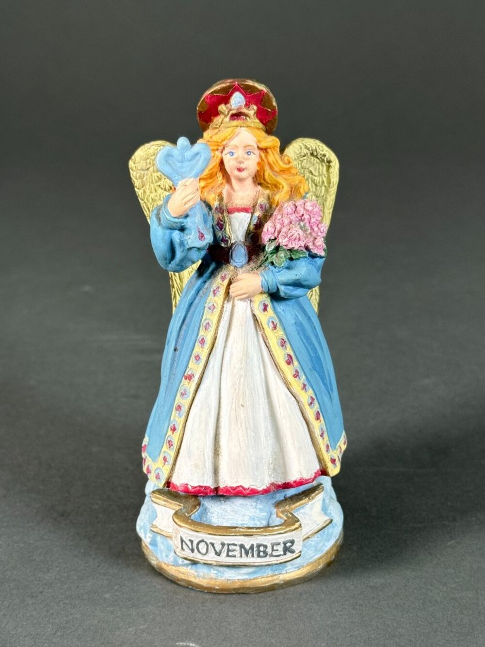 Vintage 1995 Chadwick Miller Angel of the Month November Figurine 5.25" Hand Pai